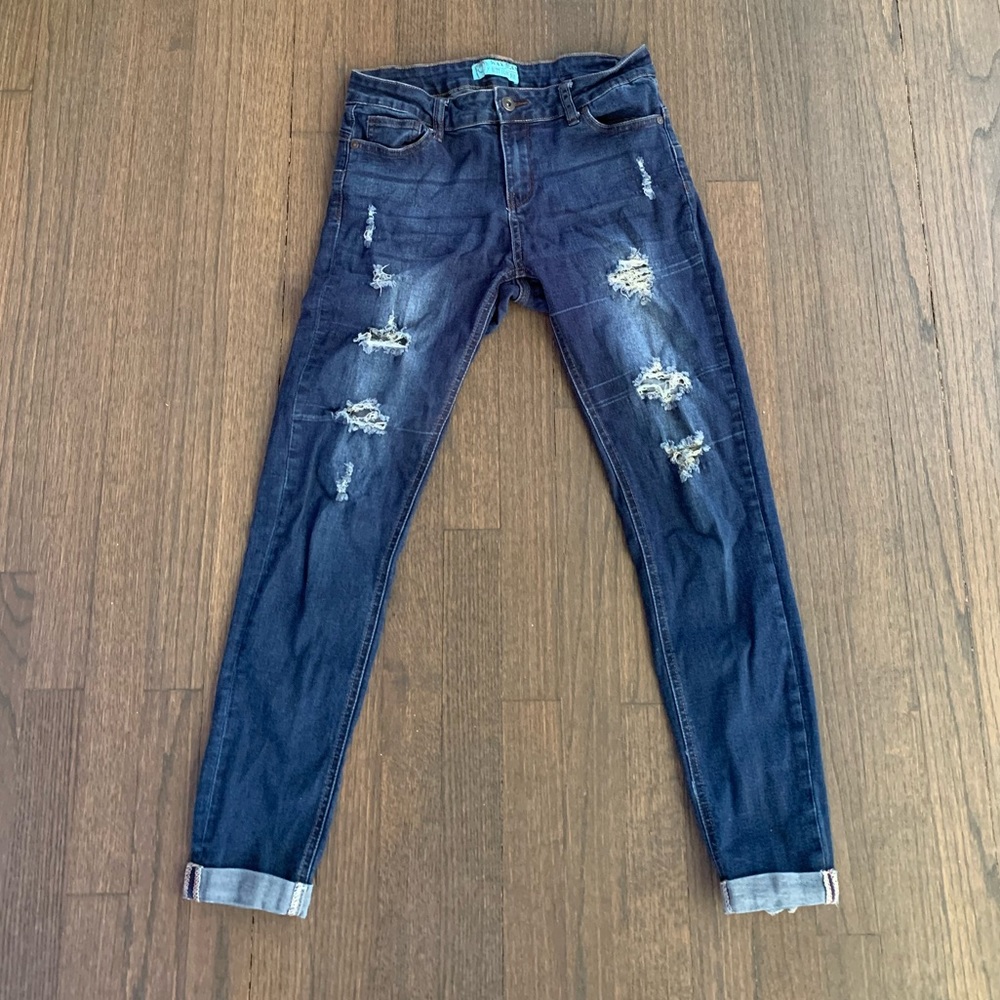 Wax Jeans Butt I Love You Dark Jeans